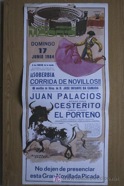 Carteles toros: Cartel de toros de Madrid. 1984. - Foto 1