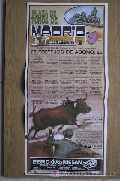 Carteles toros: Cartel de toros de Madrid. 1983. - Foto 1