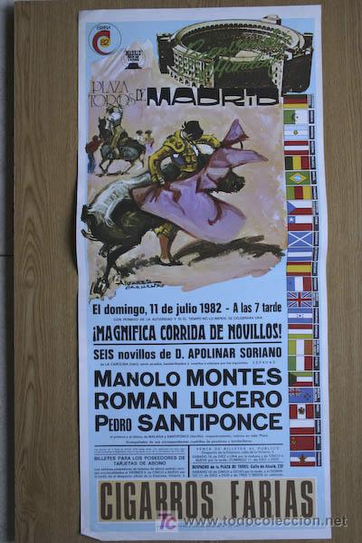Affissi Tauromachia: Cartel de toros de Madrid. 1982.