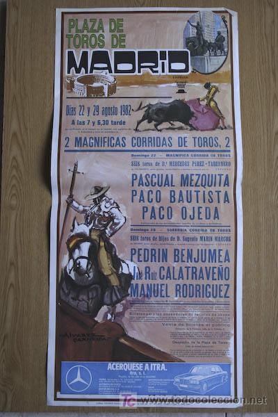 Carteles toros: Cartel de toros de Madrid. 1982. - Foto 1