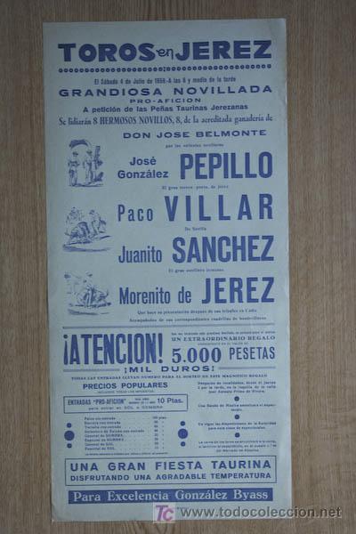 Affissi Tauromachia: Cartel de toros de Jerez. 1959.
