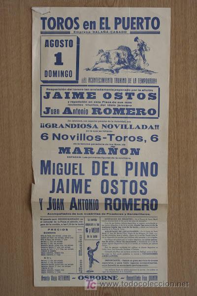 Affissi Tauromachia: Cartel de toros de El Puerto.