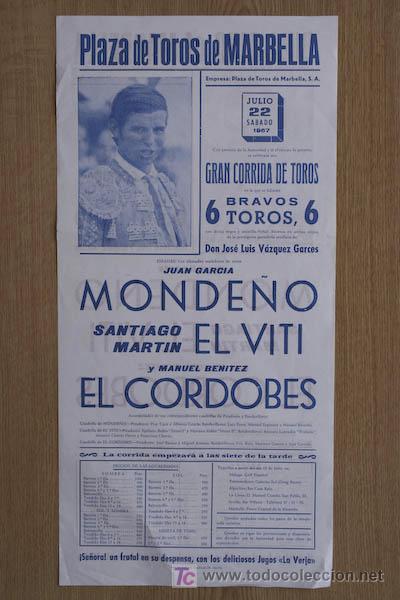 Affissi Tauromachia: Cartel de toros de Marbella.