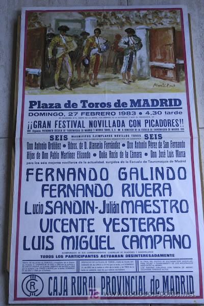 Affissi Tauromachia: Cartel de toros de Madrid.
