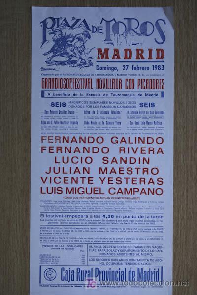 Affissi Tauromachia: Cartel de toros de Madrid.