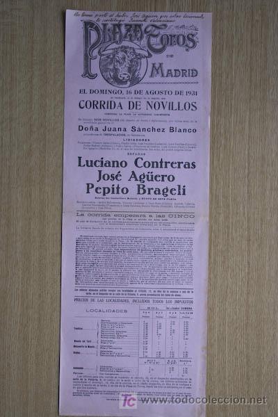 Affissi Tauromachia: Cartel de toros de Madrid.