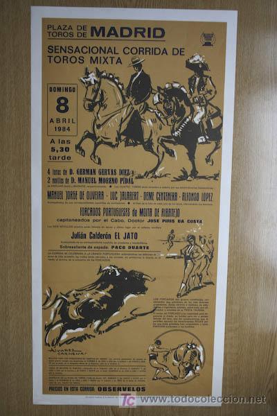 Affissi Tauromachia: Cartel de toros de Madrid.
