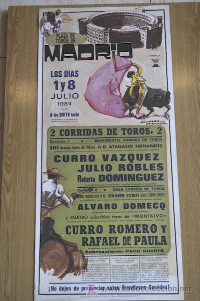 Carteles toros: Cartel de toros de Madrid. - Foto 1