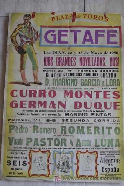 Carteles toros: Cartel de toros de Getafe. - Foto 1