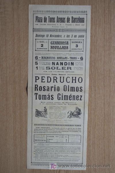 Carteles Toros: Plaza de Toros de Barcelona.