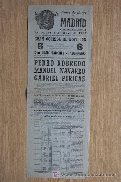 Carteles Toros: Cartel de toros de Madrid.