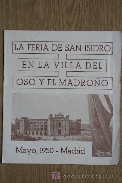 Plakate Stiere: Programa de toros de Madrid. 1950.