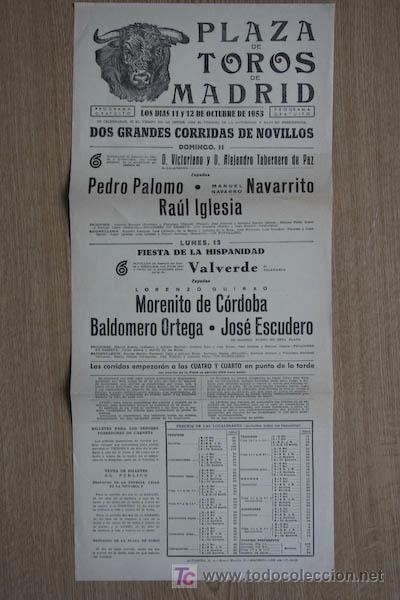 Plakate Stiere: Cartel de toros de Madrid.