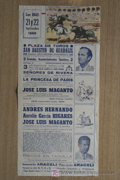 Plakate Stiere: Cartel de toros de San Agust&iacute;n de Guadalix.