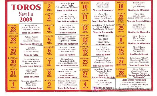 Carteles toros: Programa de Toros. Sevilla 2008. - Foto 2