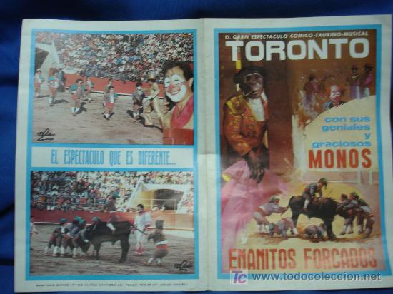 Cartazes Touros: EL GRAN ESPECT&Aacute;CULO COMICO-TAURINO-MUSICAL TORONTO - OCTUBRE 1985