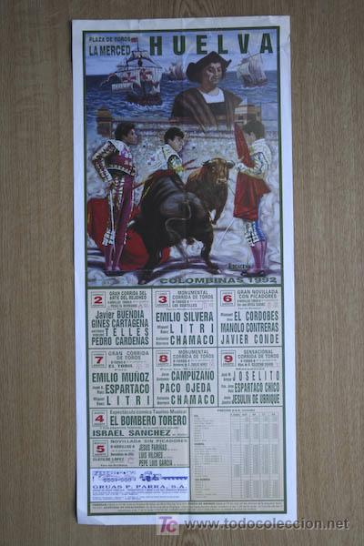 Carteles Toros: Cartel de toros de Huelva.