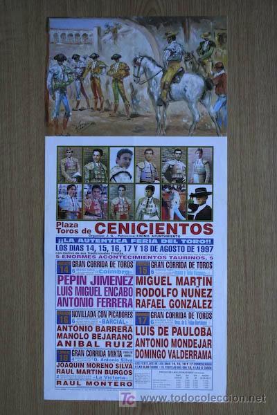 Carteles toros: Cartel de toros de Cenicientos. - Foto 1