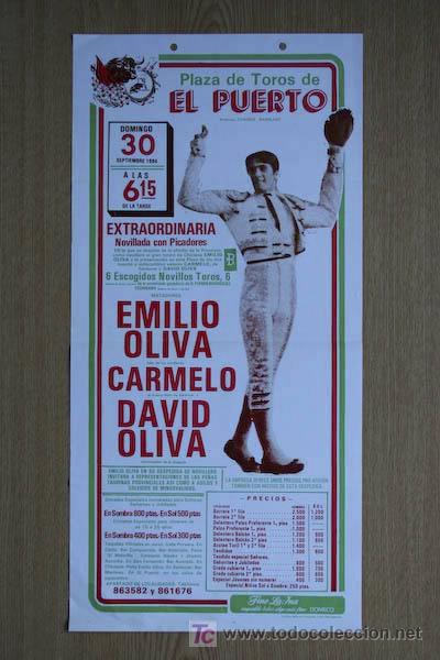 Carteles Toros: Cartel de toros de El Puerto.