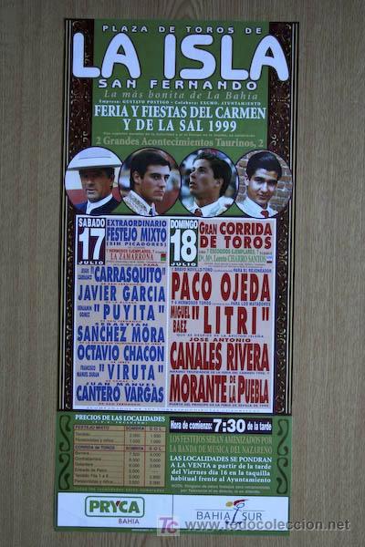 Carteles Toros: Cartel de toros de San Fernando.