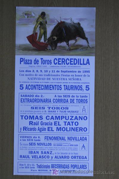 Carteles Toros: Cartel de toros de Cercedilla.