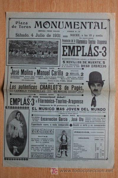 Carteles toros: Cartel de toros de Barcelona. - Foto 1
