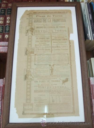 Affiches Tauromachie: CARTEL PLAZA DE TOROS DE JEREZ DE LA FRONTERA 14-09-1911 Y 17-09-1911 CUADROTOROS-6