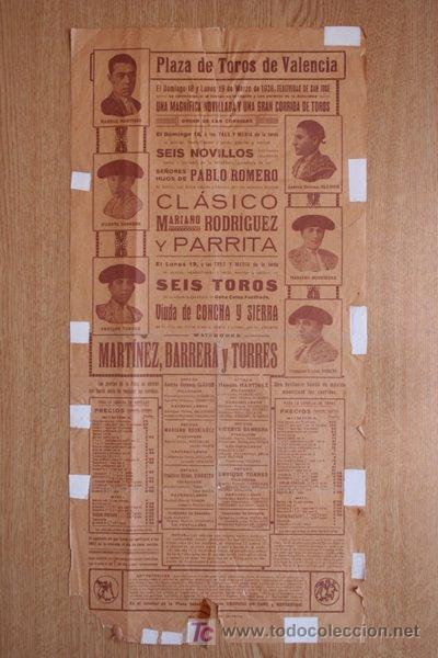 Cartazes Touros: Cartel de toros de Valencia.
