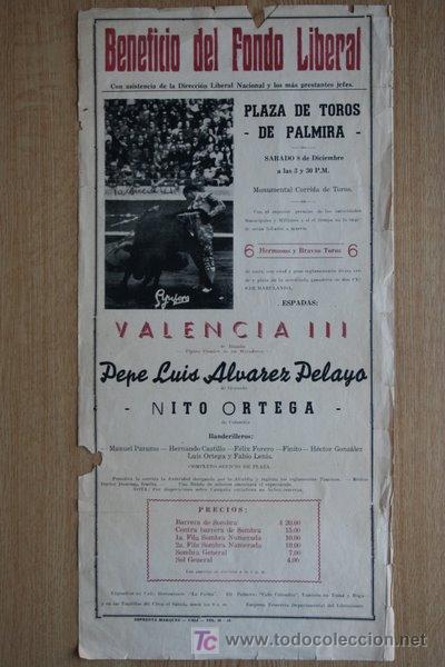 Cartazes Touros: Cartel de toros de Palmira. Colombia.