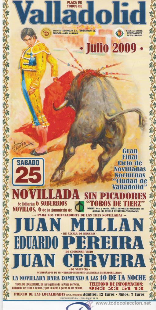 Cartazes Touros: PROGRAMA DE TOROS DE 2009