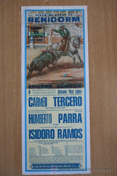 Cartazes Touros: Cartel de toros de Benidorm. 1983