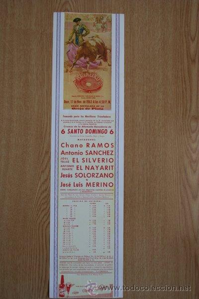 Carteles toros: Cartel de toros de M&eacute;xico. 1963. - Foto 1