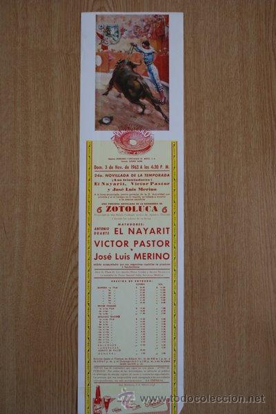 Carteles toros: Cartel de toros de M&eacute;xico. 1963. - Foto 1
