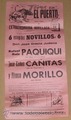 Carteles toros: CARTEL DE TOROS EN EL PUERTO, DE 1967 - Foto 1