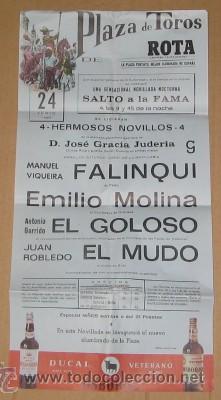 Carteles toros: CARTEL DE TOROS EN ROTA, DE 1967 - Foto 1