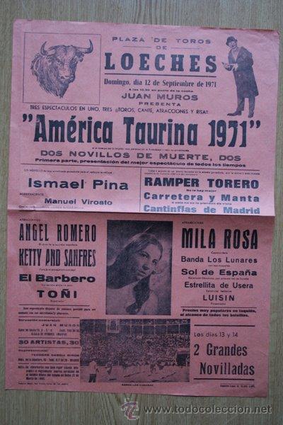 Bull Posters: Cartel de toros de Loeches. 1971.