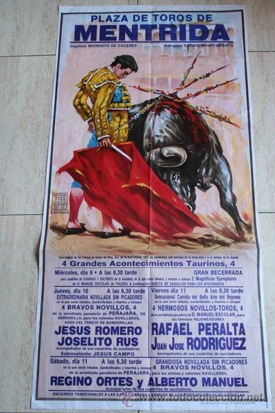 Cartazes Touros: Cartel de toros de M&eacute;ntrida. 1992.