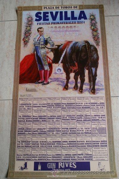 Cartazes Touros: Cartel de toros de Sevilla. 2001.