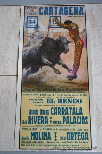 Cartazes Touros: Cartel de toros de Cartagena. 1982.