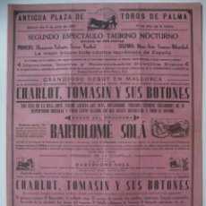 Carteles Toros: CARTEL DE TOROS DE PALMA MALLORCA - AÑO 1930