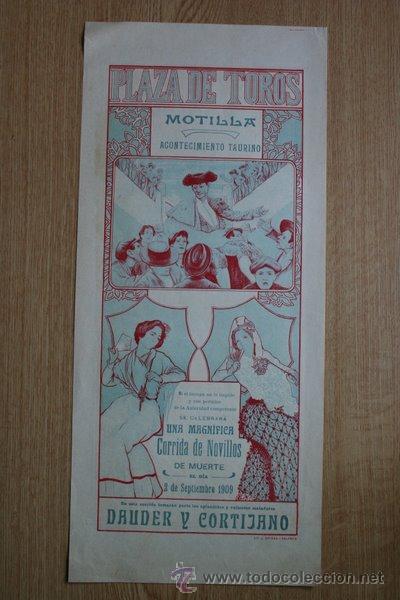 Carteles toros: CARTEL DE MOTILLA. 1918. - Foto 1