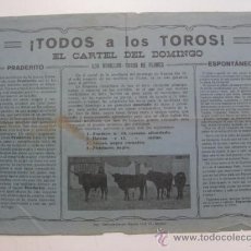 Carteles Toros: CARTEL DE TOROS - PALMA MALLORCA - AÑOS 1920-30