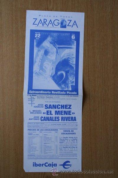 Carteles toros: Cartel de toros de Zaragoza. 1994. - Foto 1