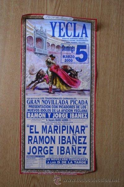 Carteles toros: Cartel de toros de Yecla. 2000. - Foto 1