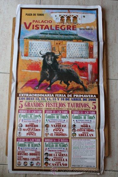 Carteles toros: Cartel de toros de Vistalegre. 2000. - Foto 1