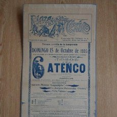 Carteles Toros: CARTEL DE TOROS DE MÉXICO. 1905. . Lote 26658097