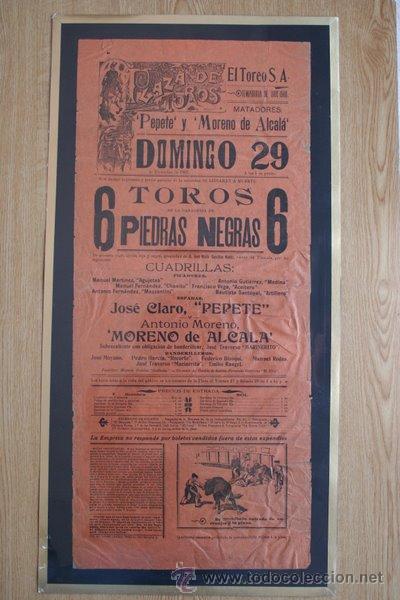 Carteles toros: Cartel de toros de M&eacute;xico. 1907. - Foto 1