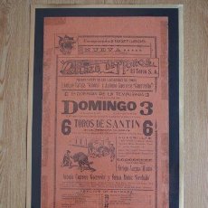 Carteles Toros: CARTEL DE TOROS DE MÉXICO. 1907. PRESENTACIÓN DE LOS MATADORES DE TOROS ”MINUTO” Y ”GUERRERITO”.
