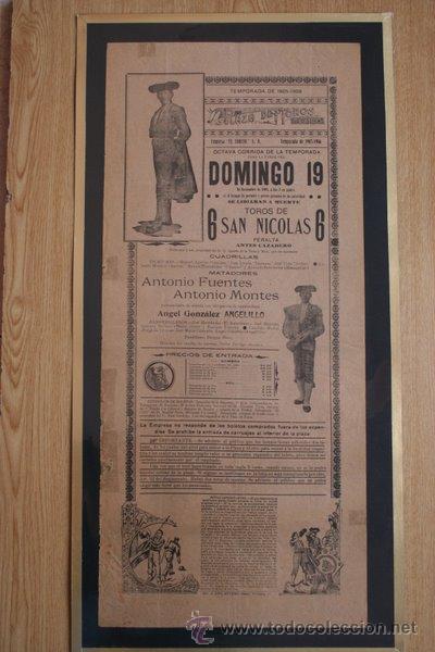Carteles toros: Cartel de toros de M&eacute;xico. 1905. - Foto 1