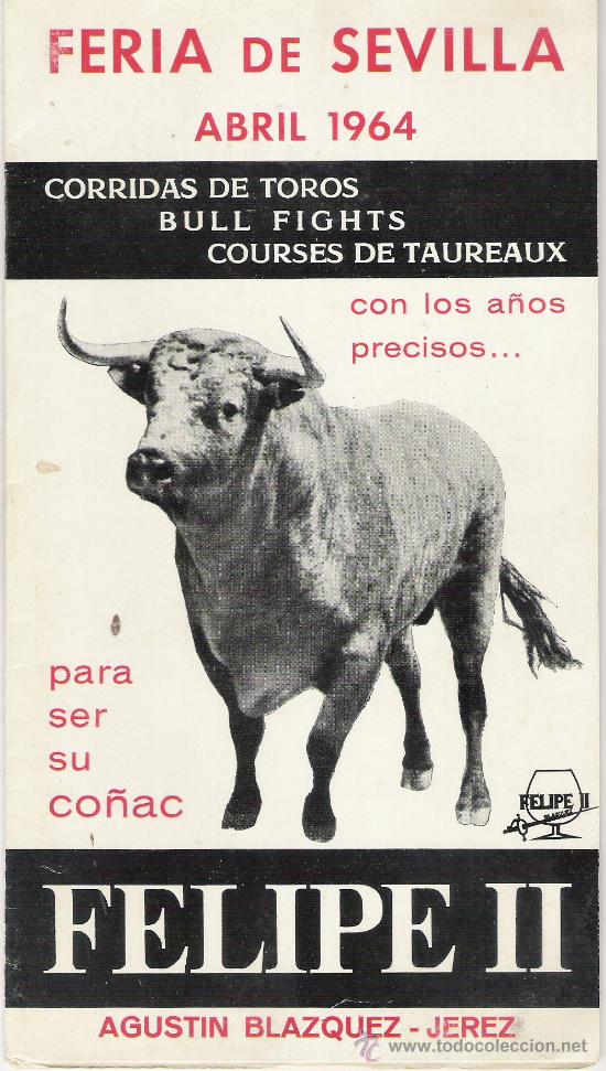 Carteles toros: PROGRAMA FERIA DE ABRIL DE SEVILLA 1964 - Foto 1